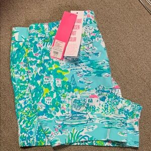 Colorful Tropical Print Shorts